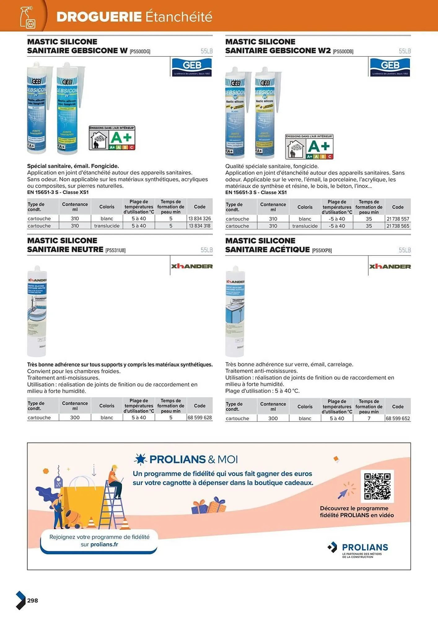 Catalogue Prolians du 2 octobre au 31 décembre 2025 - Catalogue page 298