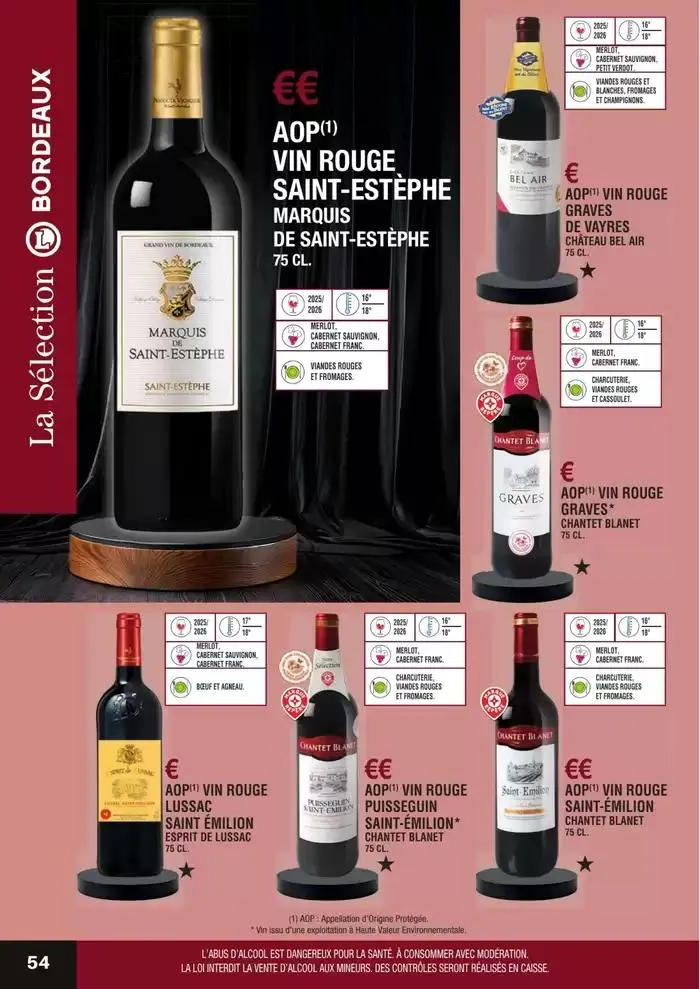 GUIDE DES VINS 2025 2026 du 27 février au 31 janvier 2027 - Catalogue page 54
