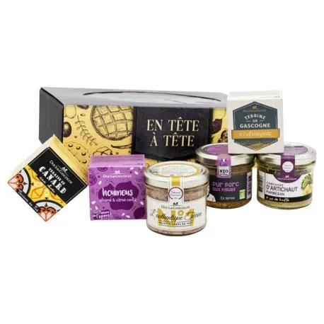 Coffret cadeau "En tête à tête" - Idées gourmandes à offrir