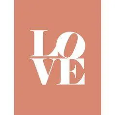 Affiche déco LOVE 30x40cm