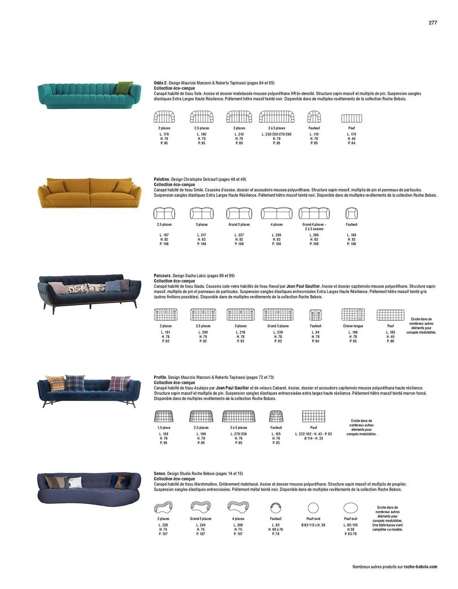 Catalogue Roche Bobois du 13 janvier au 31 décembre 2026 - Catalogue page 279