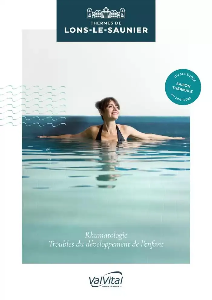 Brochure établissement Lons-le-Saunier 2025 du 31 mars au 29 novembre 2025 - Catalogue page 1