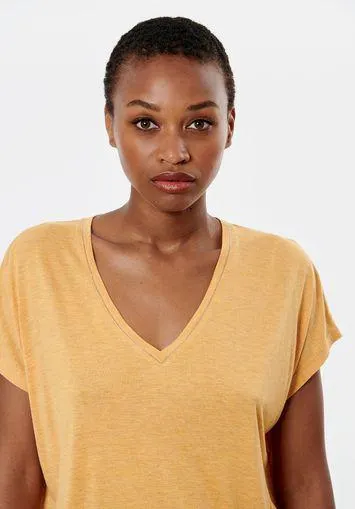 T-shirt orange femme