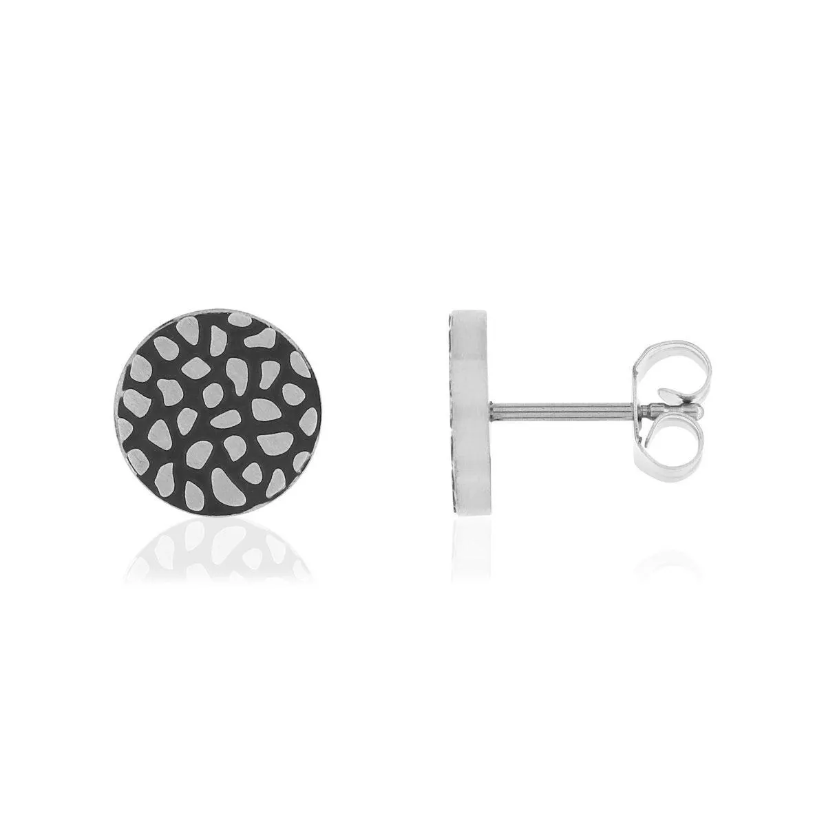 Boucles d'oreilles clous acier