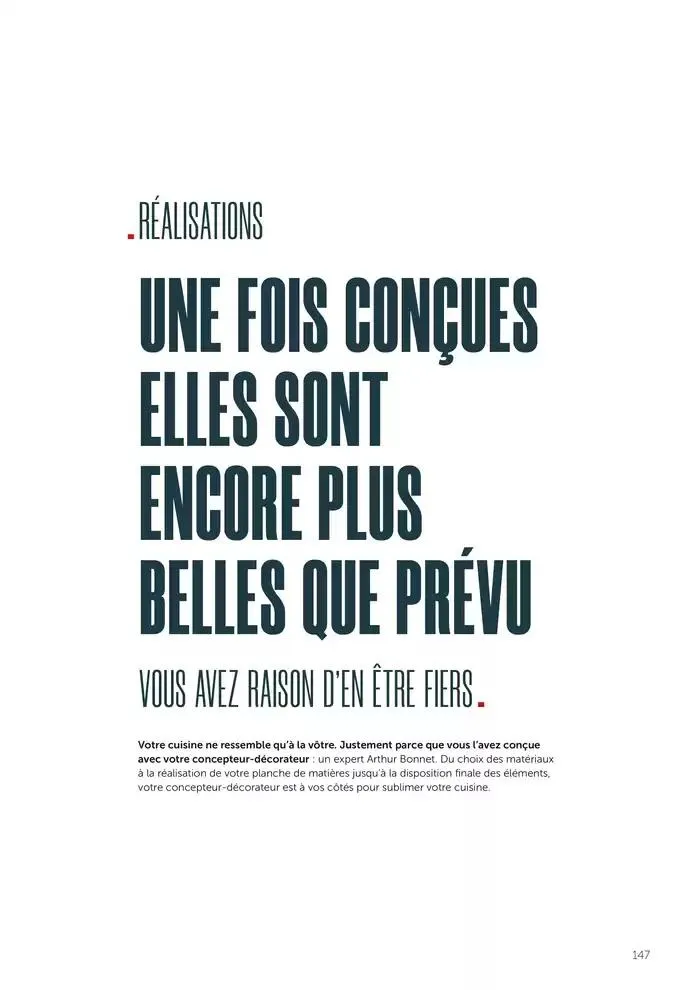 VOUS NE TROUVEREZ PAS VOTRE CUISINE DANS CE CATALOGUE du 16 janvier au 30 avril 2025 - Catalogue page 147