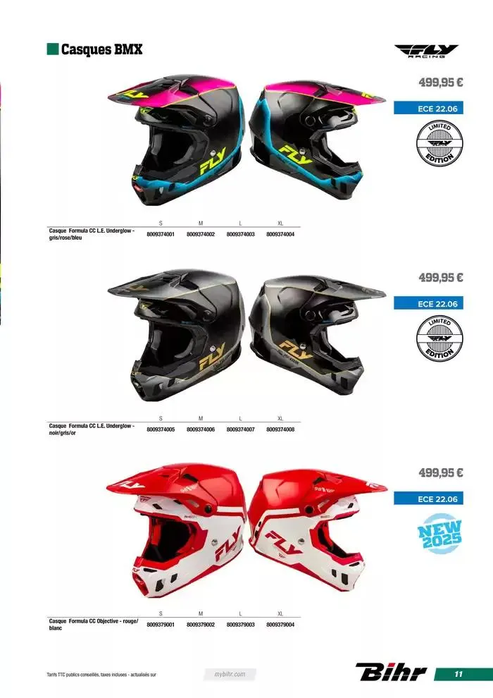FLY RACING BMX 2025 du 12 avril au 31 décembre 2025 - Catalogue page 11