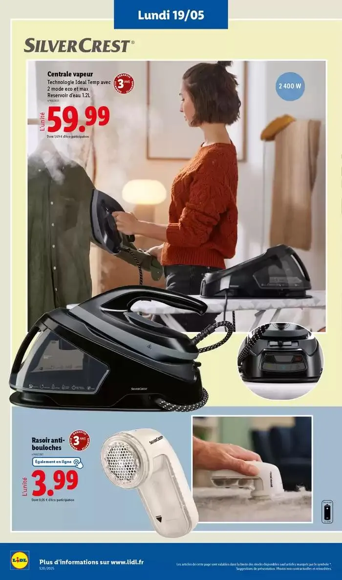 Profitez d'une large sélection de produits à prix réduits chez Lidl ! du 15 mai au 21 mai 2025 - Catalogue page 72