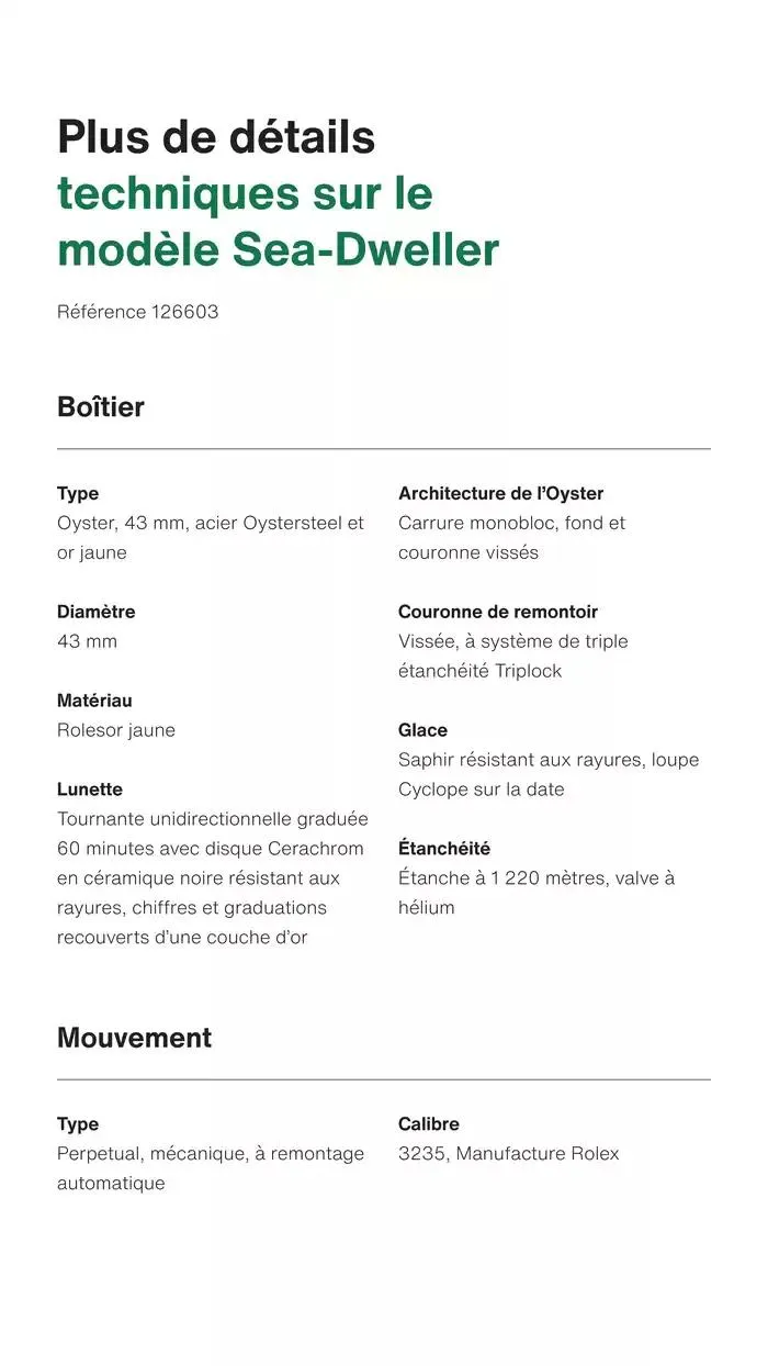 Rolex Sea Dweller du 13 décembre au 13 décembre 2025 - Catalogue page 9
