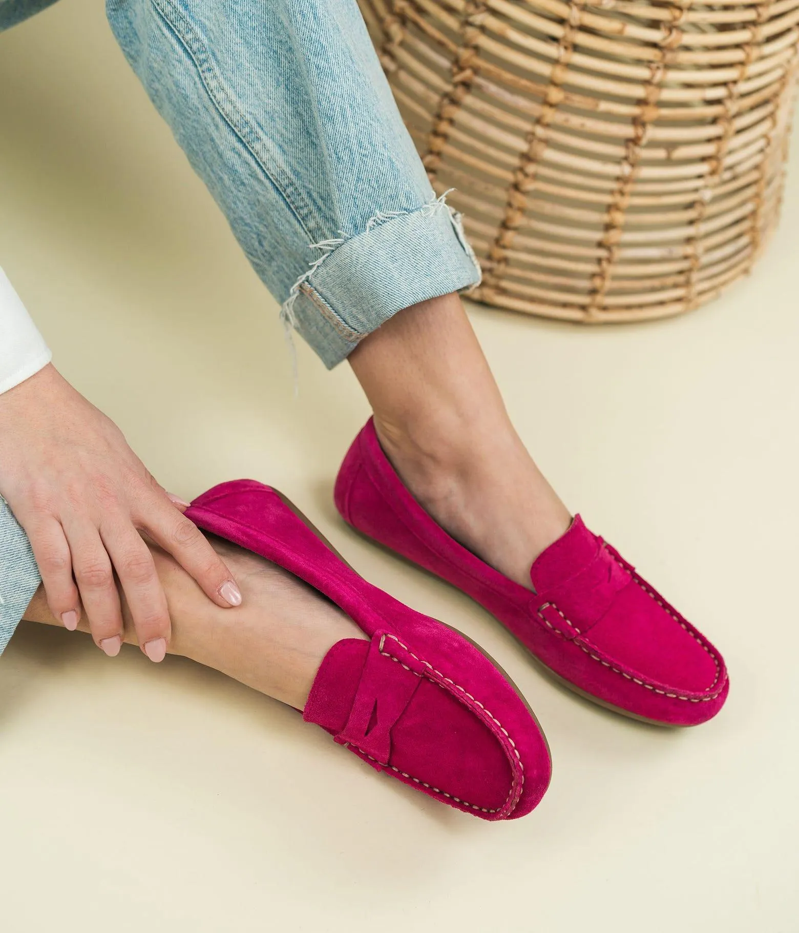 MOCASSIN AMIGO FUCHSIA