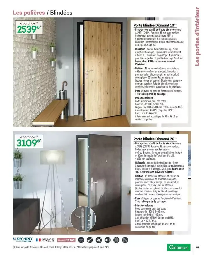 Aménagents Intérieurs 2025 du 1 janvier au 31 décembre 2025 - Catalogue page 91