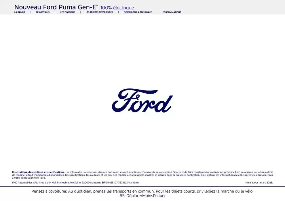 Ford Nouveau Puma Gen-E du 4 avril au 4 avril 2026 - Catalogue page 11