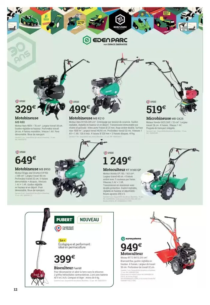 Catalogue spécial motoculture du 20 février au 28 juin 2025 - Catalogue page 12