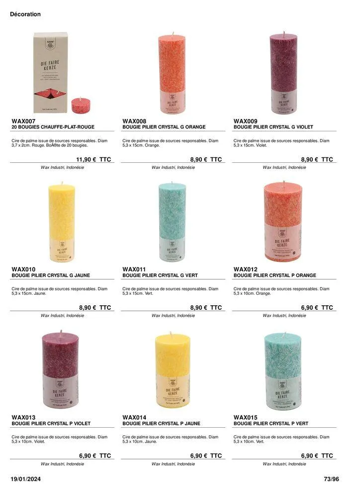 ARTISANAT . DéCORATION . MODE . JOUETS du 9 février au 31 août 2024 - Catalogue page 75