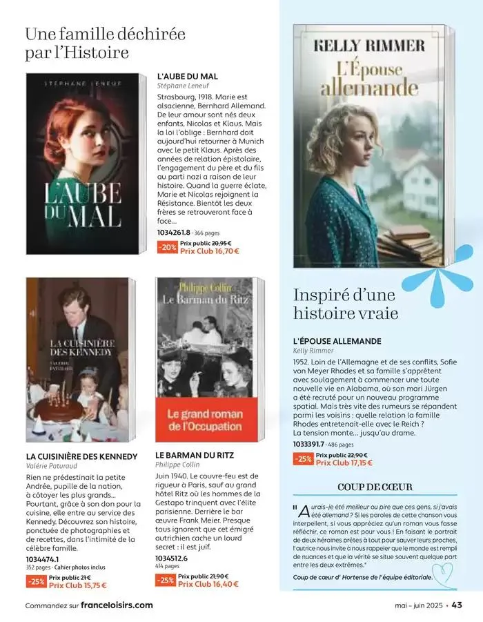 Mai - Juin 2025 du 30 avril au 30 juin 2025 - Catalogue page 43