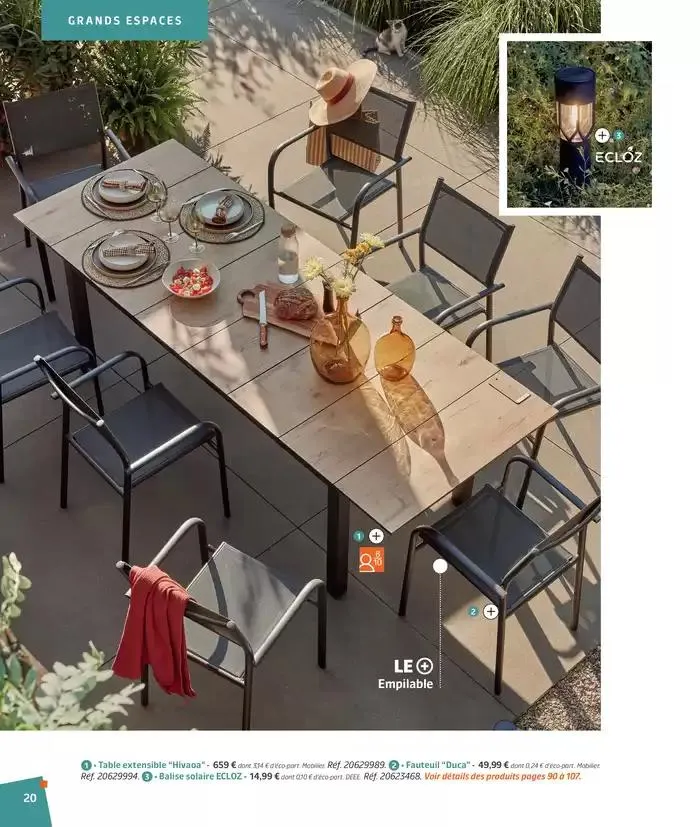 BARBEUC, SIESTE, PÉTANQUE PLACE À LA DÉTENTE du 27 février au 23 juin 2025 - Catalogue page 20