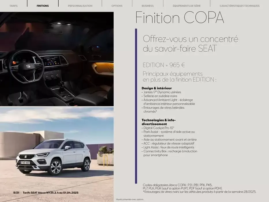 SEAT Ateca du 2 avril au 2 avril 2026 - Catalogue page 8