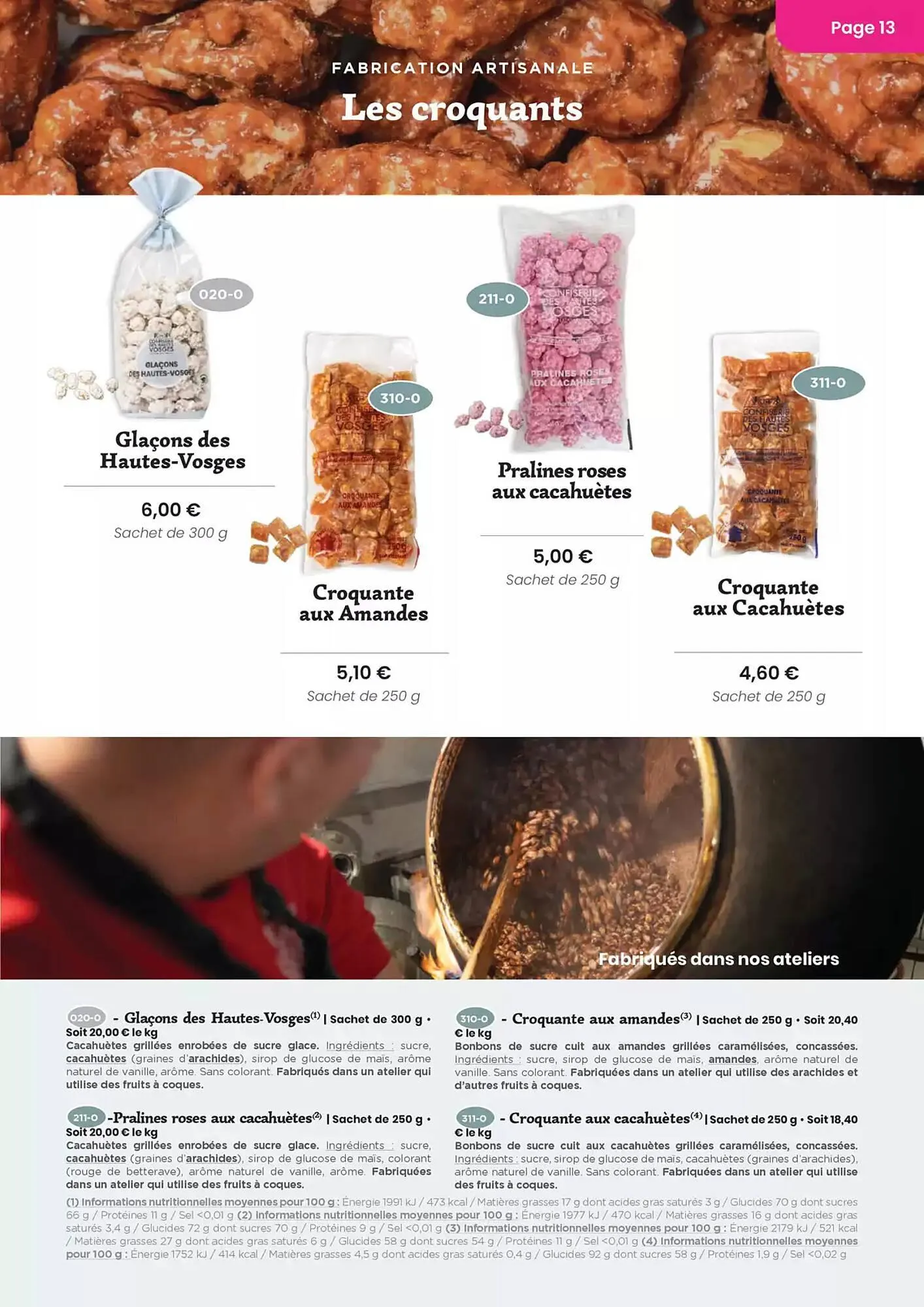 Catalogue Confiserie des Hautes Vosges du 20 mai au 31 décembre 2025 - Catalogue page 13