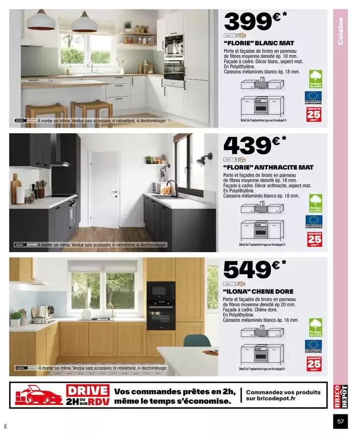 J’améliore mon habitat à prix dépôt du 2 octobre au 9 octobre 2024 - Catalogue page 57