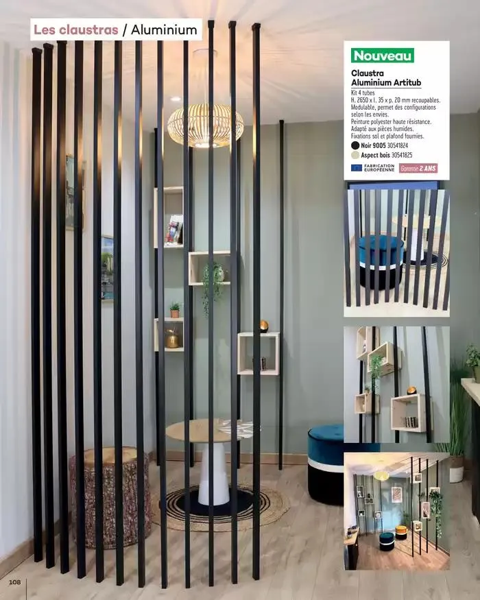 Aménagents Intérieurs 2025 du 1 janvier au 31 décembre 2025 - Catalogue page 108