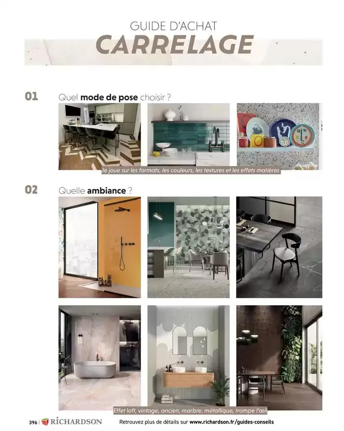 SALLE DE DE BAINS ET CARRELAGE 2025 du 11 avril au 31 décembre 2025 - Catalogue page 398