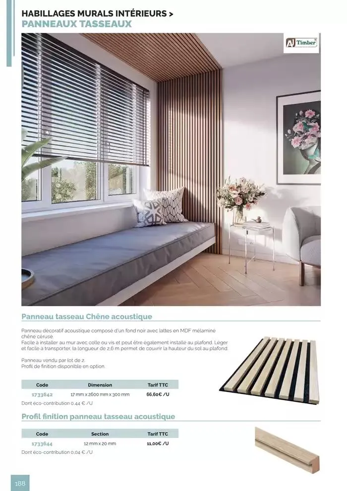 BOIS PANNEAUX 2025 2026 du 30 avril au 31 décembre 2026 - Catalogue page 188