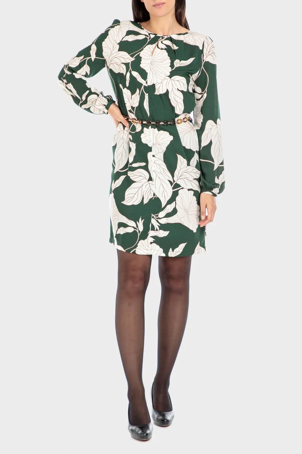 Robe imprimé feuilles