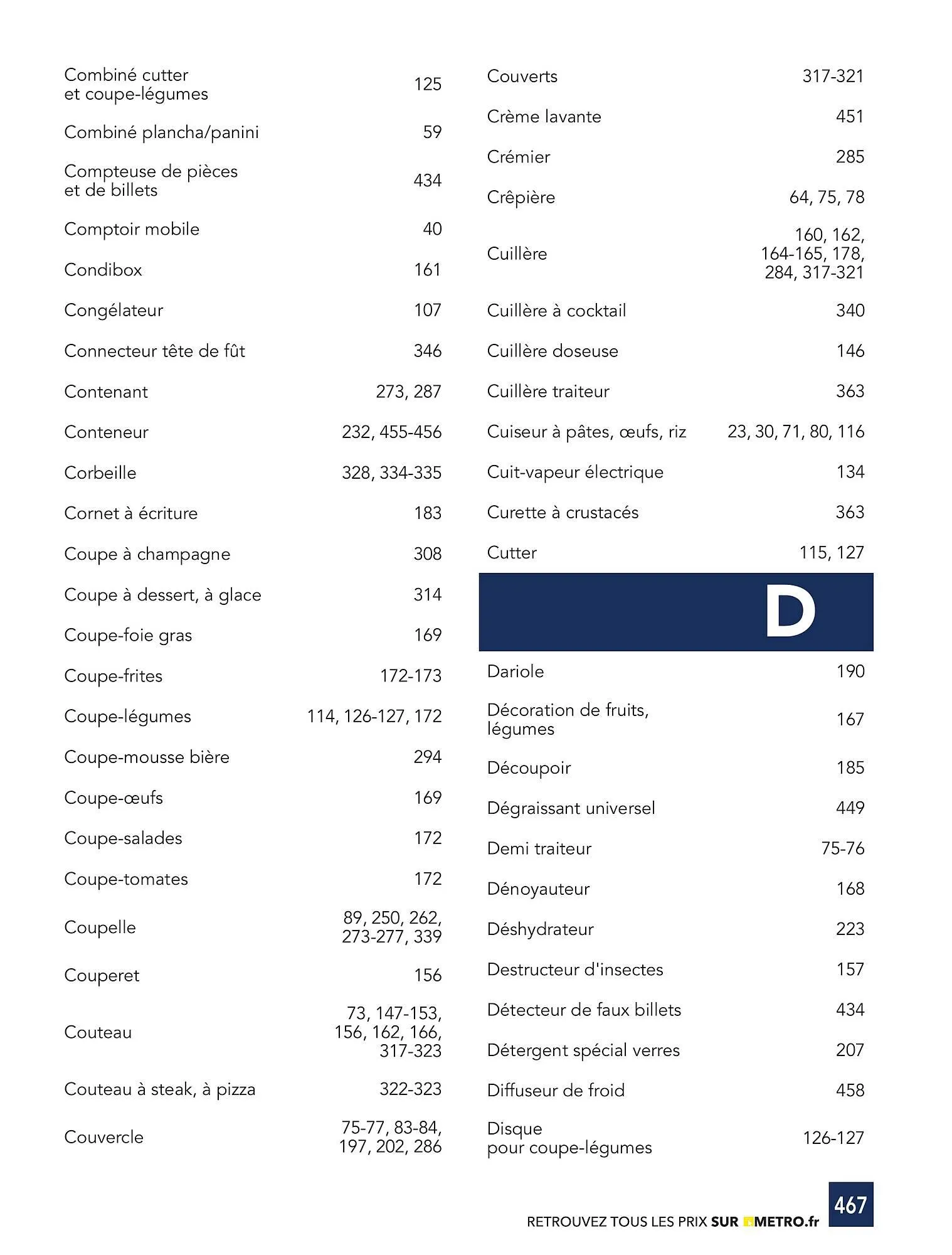 Catalogue METRO du 1 janvier au 31 décembre 2026 - Catalogue page 467
