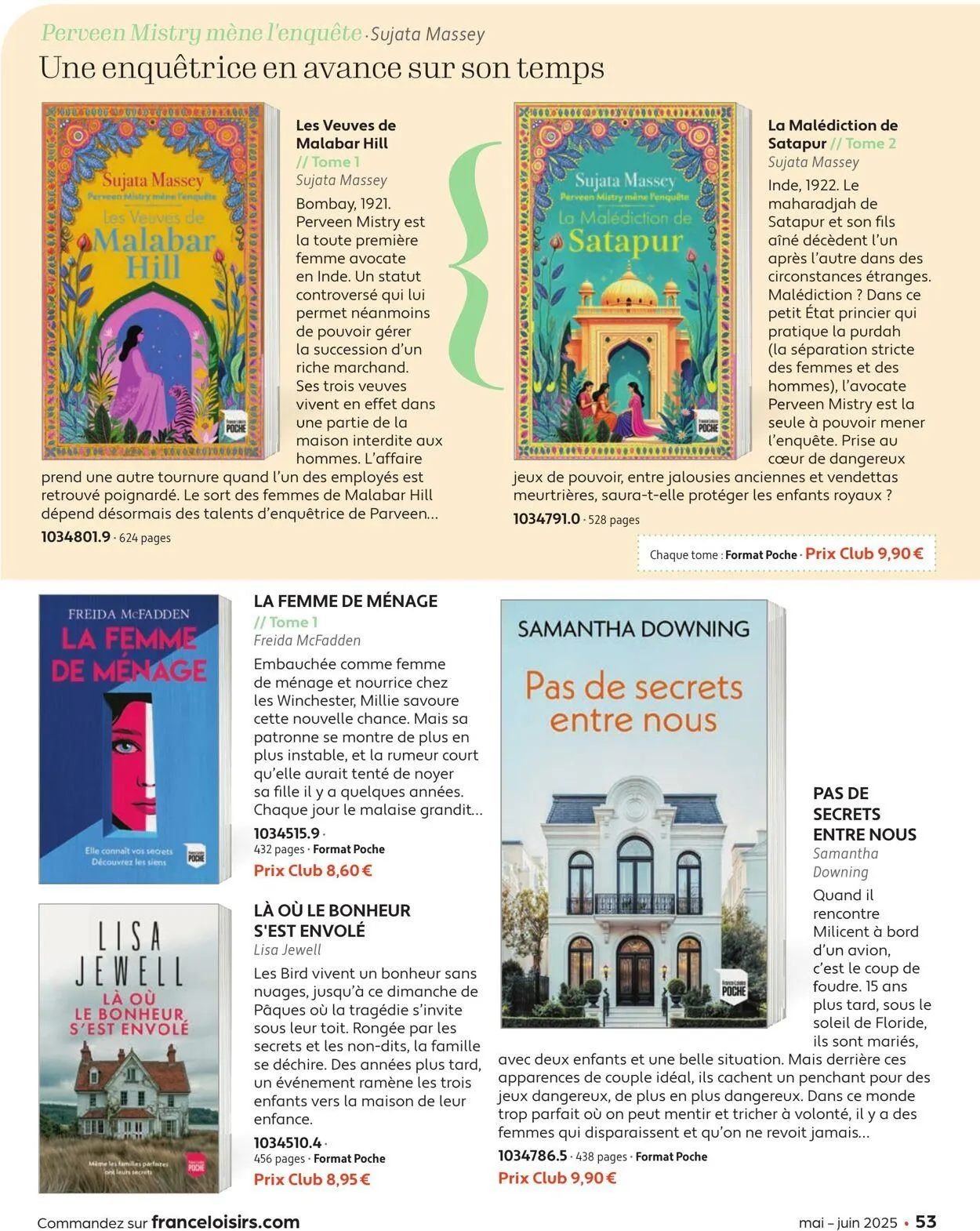 France Loisirs du 1 mai au 30 juin 2025 - Catalogue page 53