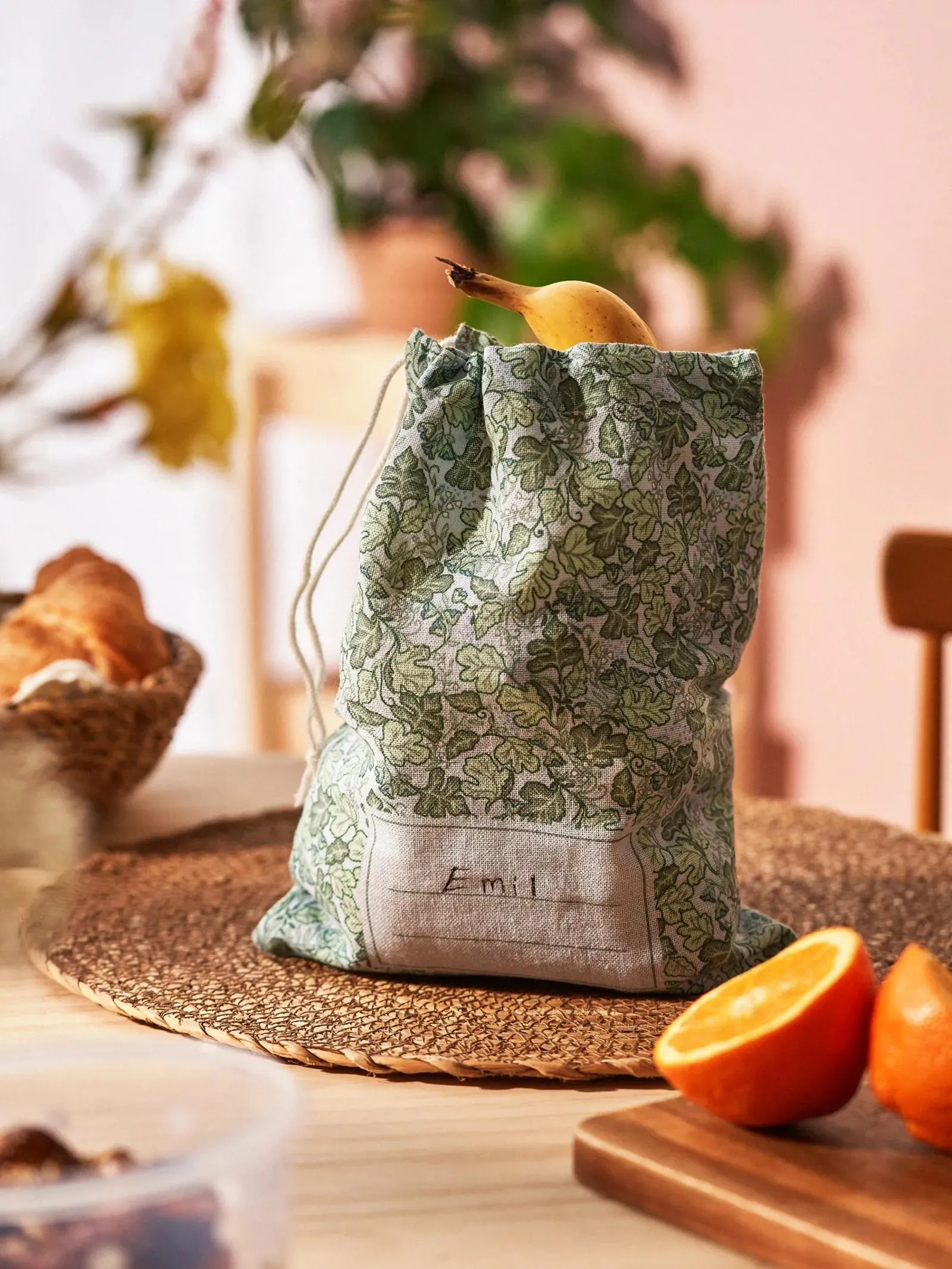 Sac en tissu à cordon