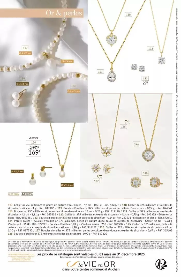 La Vie en Or : Mariage - Fiançailles du 13 mars au 31 décembre 2025 - Catalogue page 12