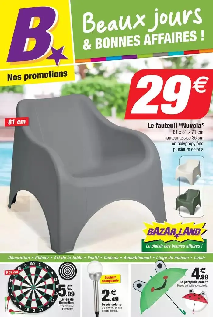 Catalogue Bazarland du 31 mars au 13 avril 2025 - Catalogue page 1