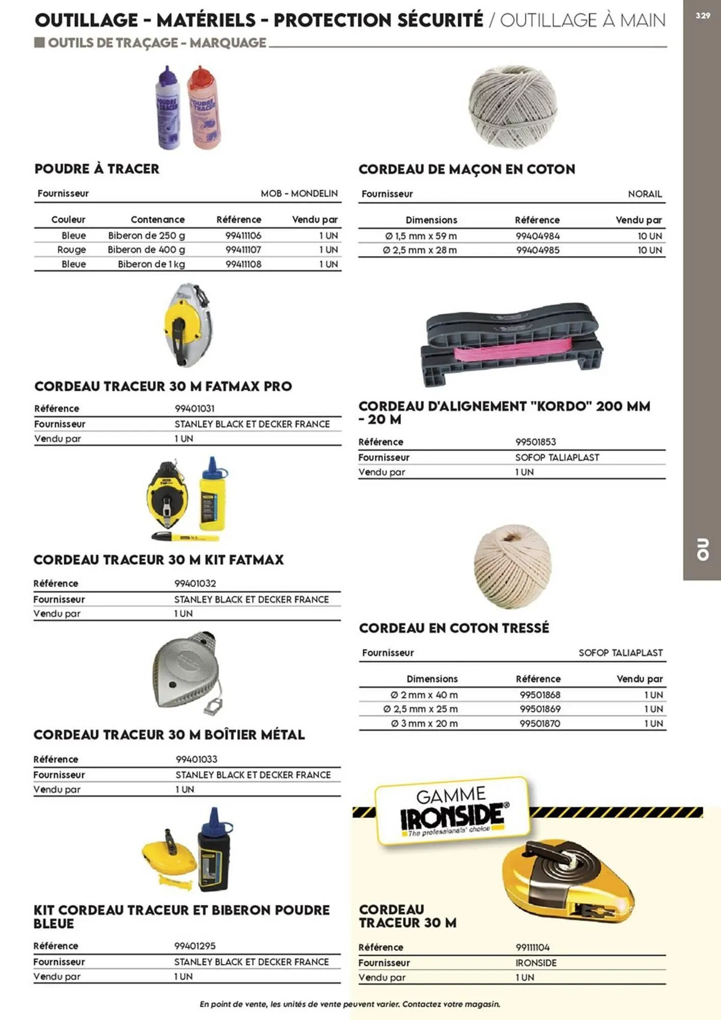 Catalogue Tout faire matériaux du 17 décembre au 30 décembre 2025 - Catalogue page 254
