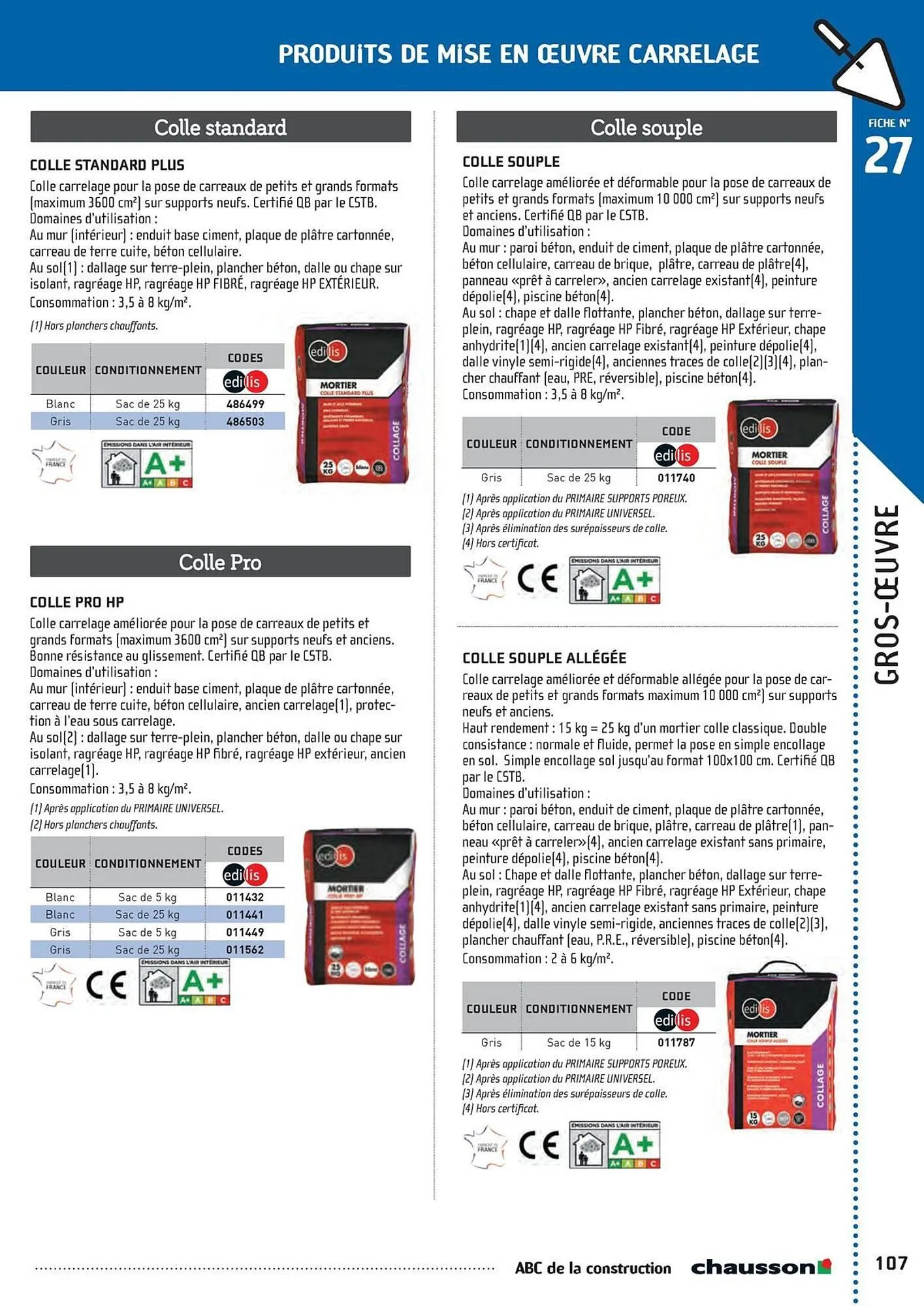 Catalogue Chausson Matériaux du 2 mai au 31 décembre 2025 - Catalogue page 109
