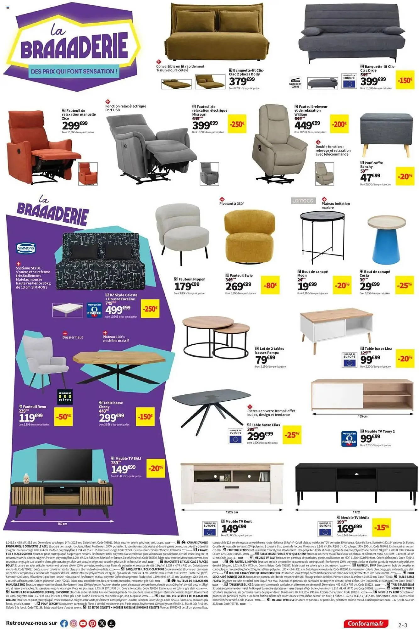 Catalogue Conforama du 1 avril au 21 avril 2025 - Catalogue page 3