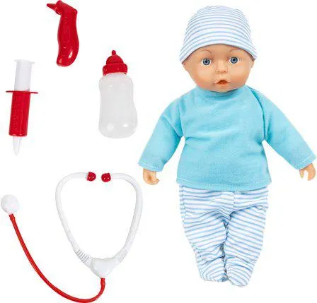 POUPEE BEBE MALADE 33 CM