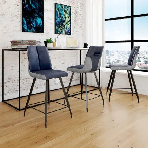 Tabouret bar H 63,5 ESTHER Bicolore