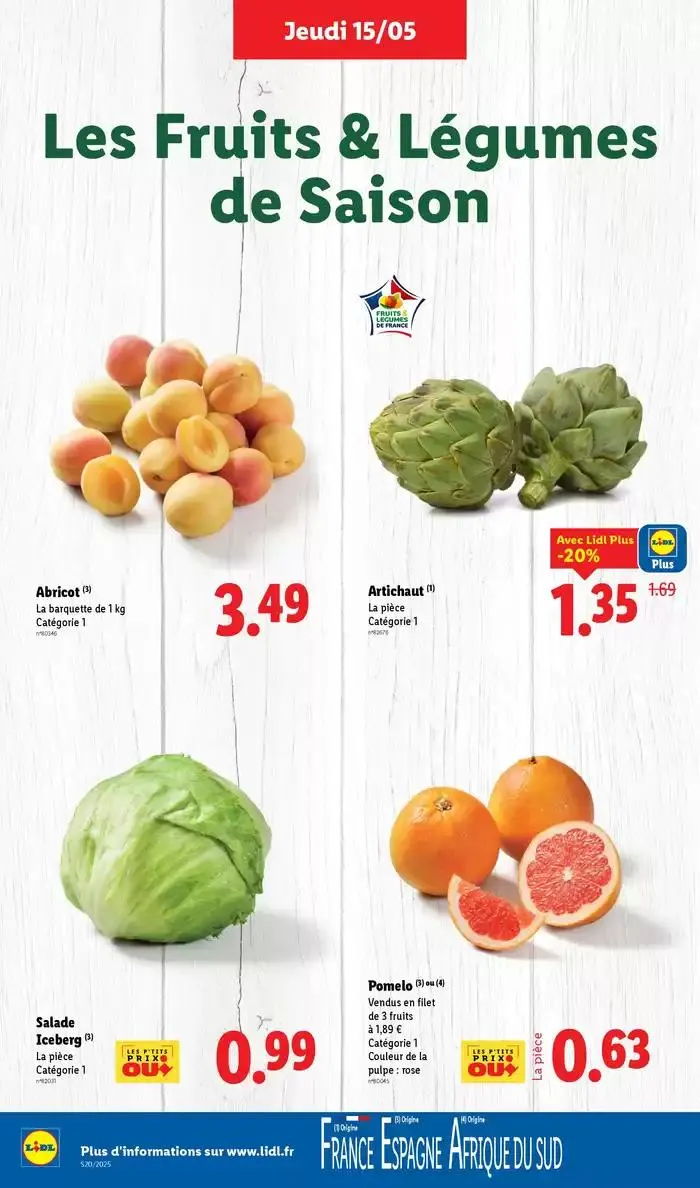 Profitez d'une large sélection de produits à prix réduits chez Lidl ! du 15 mai au 21 mai 2025 - Catalogue page 4