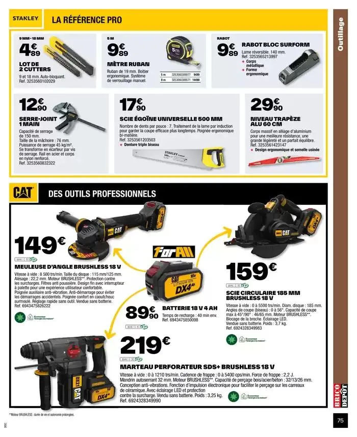 J’améliore mon habitat à prix dépôt du 2 octobre au 9 octobre 2024 - Catalogue page 75