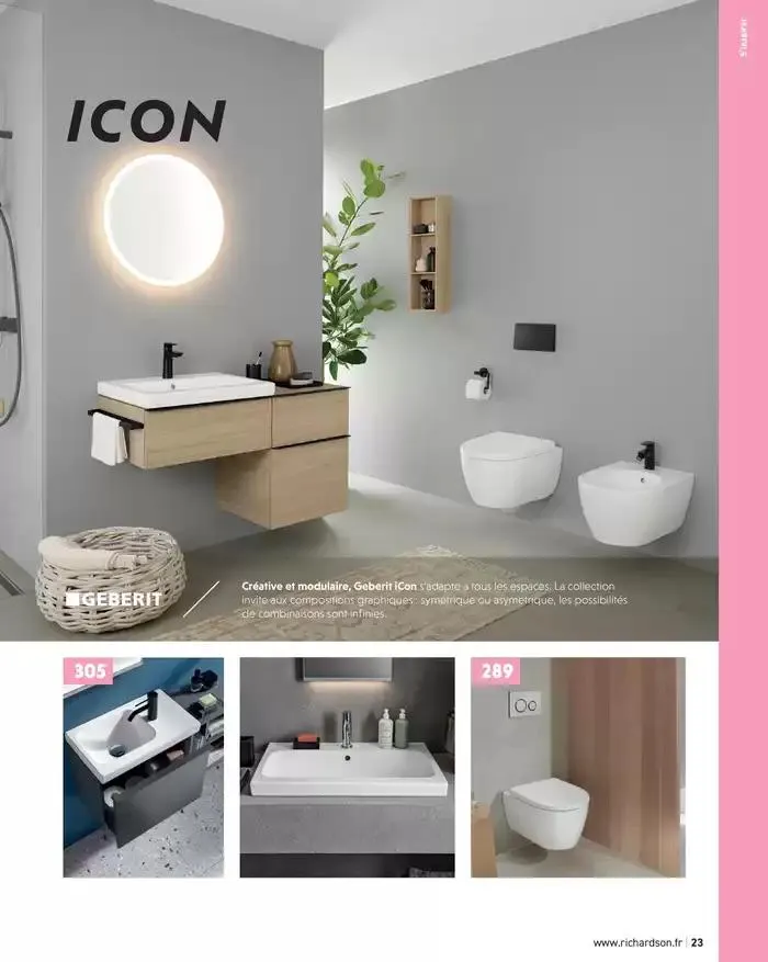 SALLE DE DE BAINS ET CARRELAGE 2025 du 11 avril au 31 décembre 2025 - Catalogue page 25