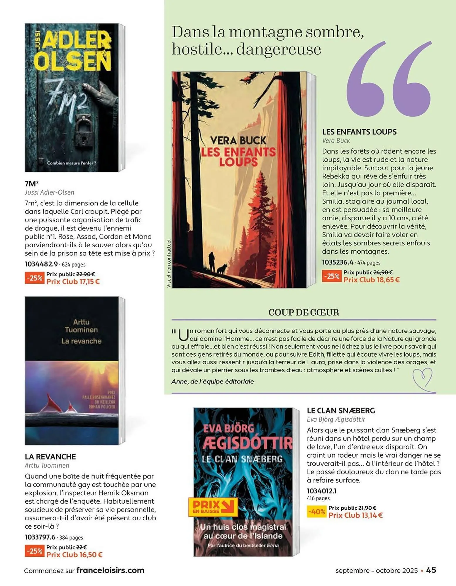 Catalogue France Loisirs du 1 septembre au 31 octobre 2025 - Catalogue page 45