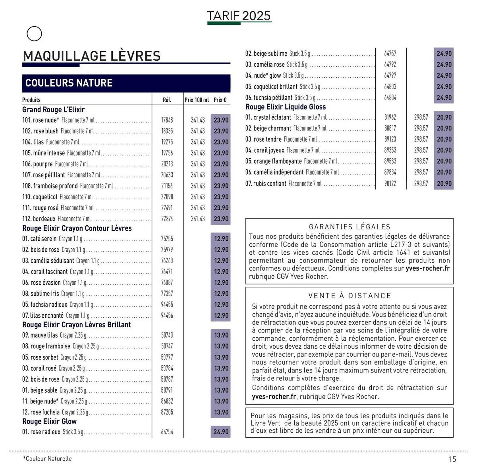 Catalogue Yves Rocher du 23 avril au 31 décembre 2025 - Catalogue page 15