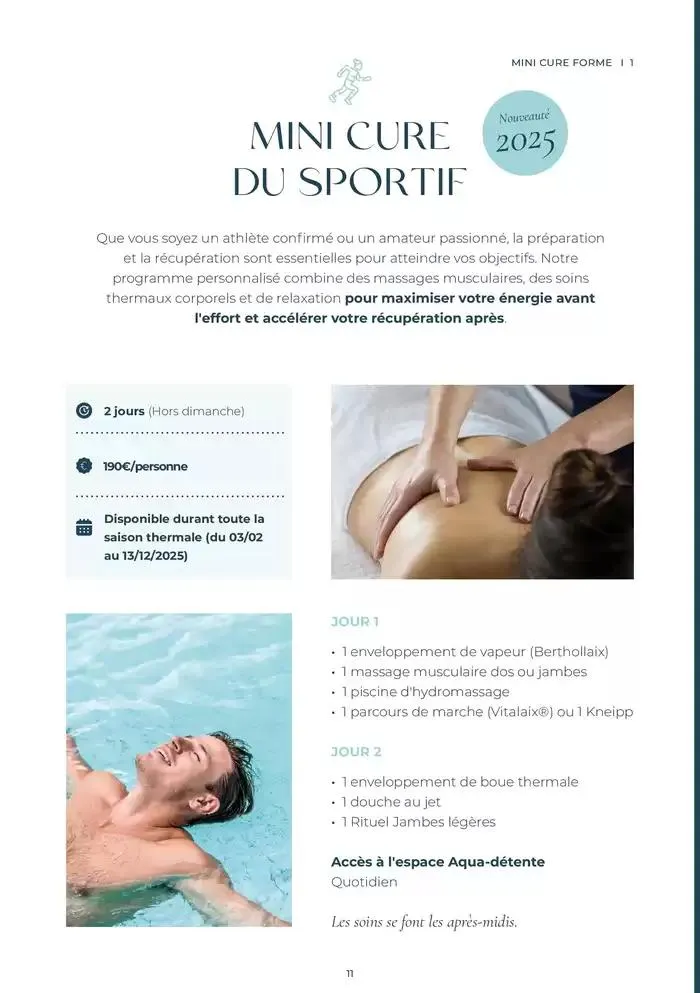 Mini Cures Aix 2025 du 10 février au 31 décembre 2025 - Catalogue page 11