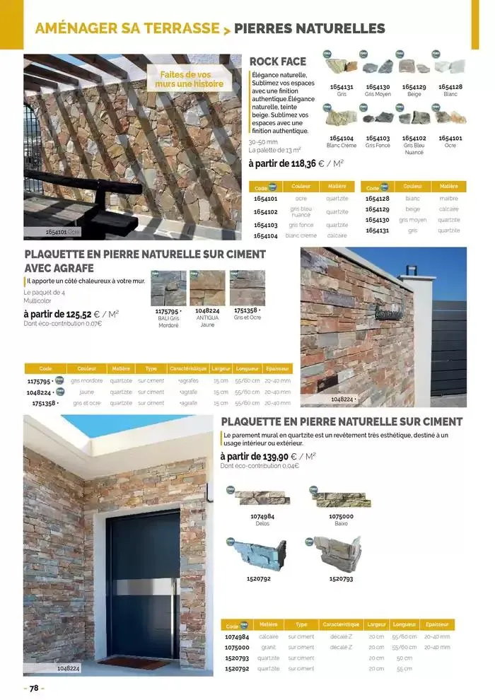 Aménagements Extérieurs 2025 du 30 avril au 31 décembre 2025 - Catalogue page 78