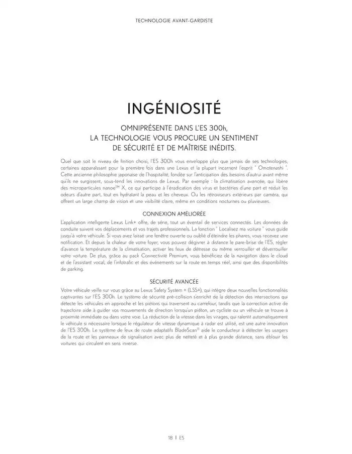 Lexus ES du 27 mars au 27 mars 2026 - Catalogue page 18