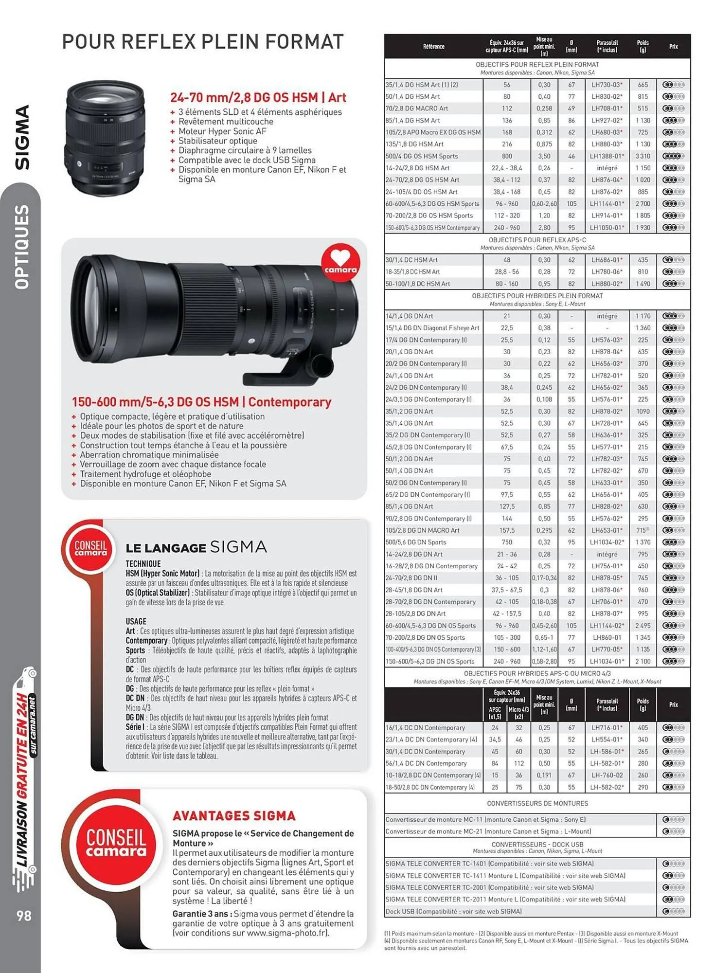 Catalogue Camara du 2 juillet au 31 décembre 2025 - Catalogue page 98