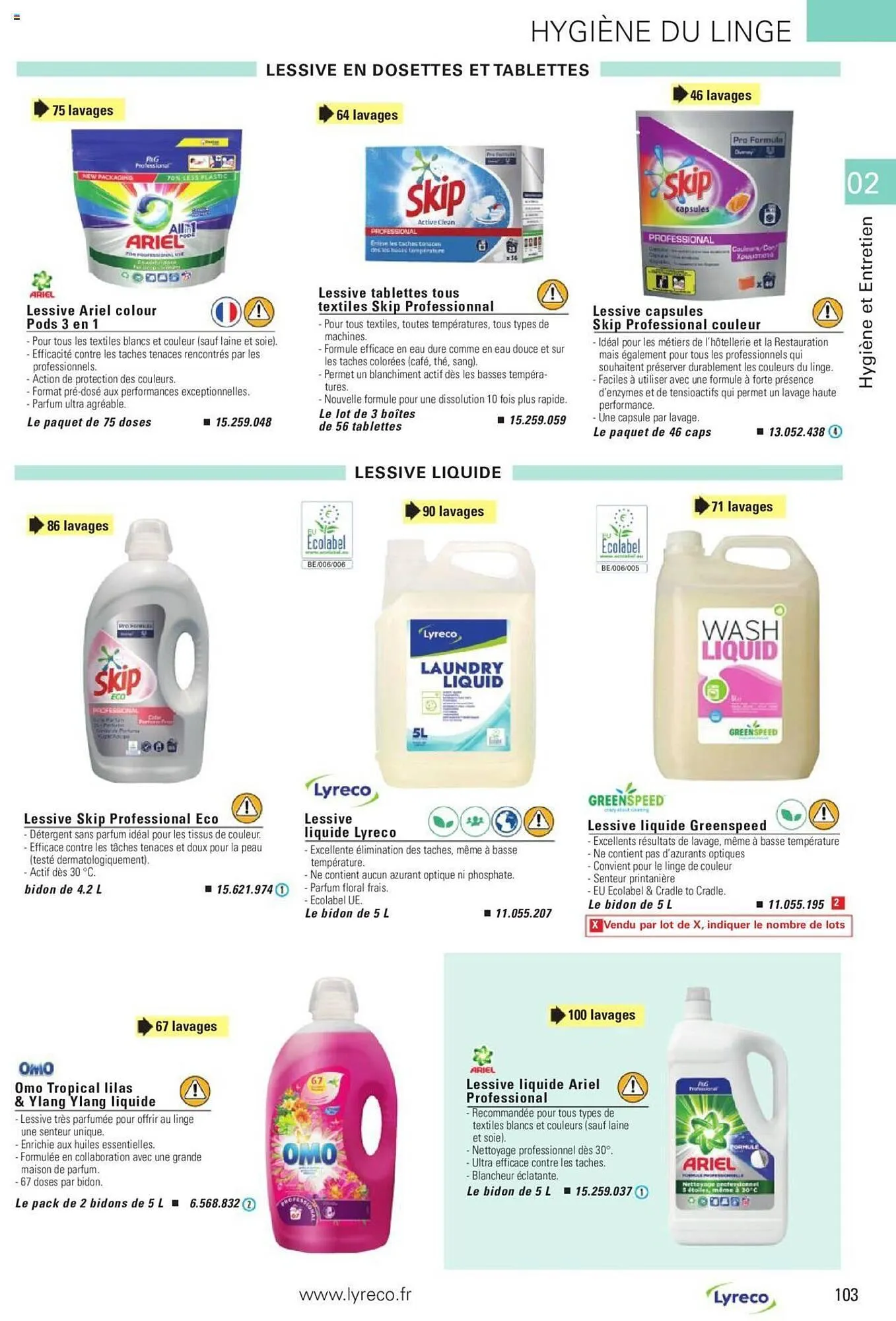 Catalogue Lyreco du 15 mai au 31 décembre 2023 - Catalogue page 103