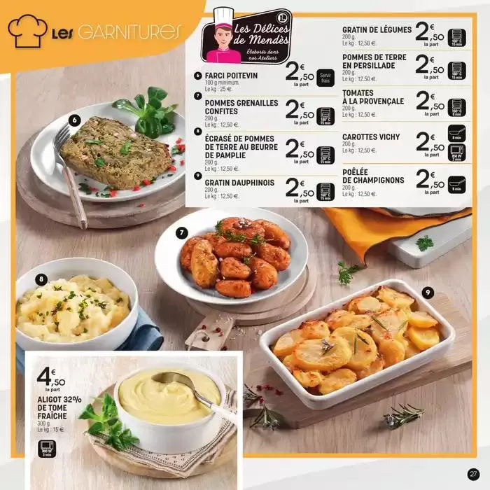 Carte traiteur permanente du 17 avril au 31 mars 2026 - Catalogue page 27