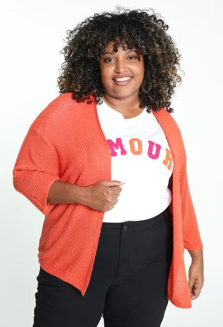 Gilet petit jacquard uni