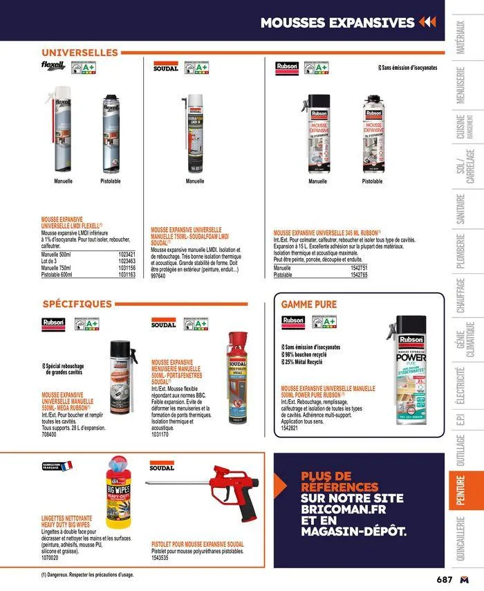 Guide produits 2024 du 15 mars au 31 décembre 2024 - Catalogue page 687