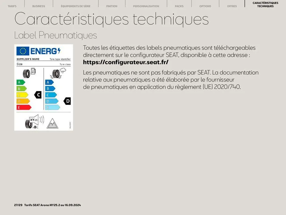 SEAT Arona du 24 septembre au 24 septembre 2025 - Catalogue page 27